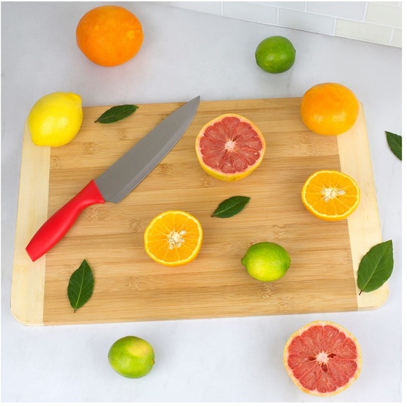 Stainless Steel Knife Set with Colorful Slip Covers - Picture 3 of 6